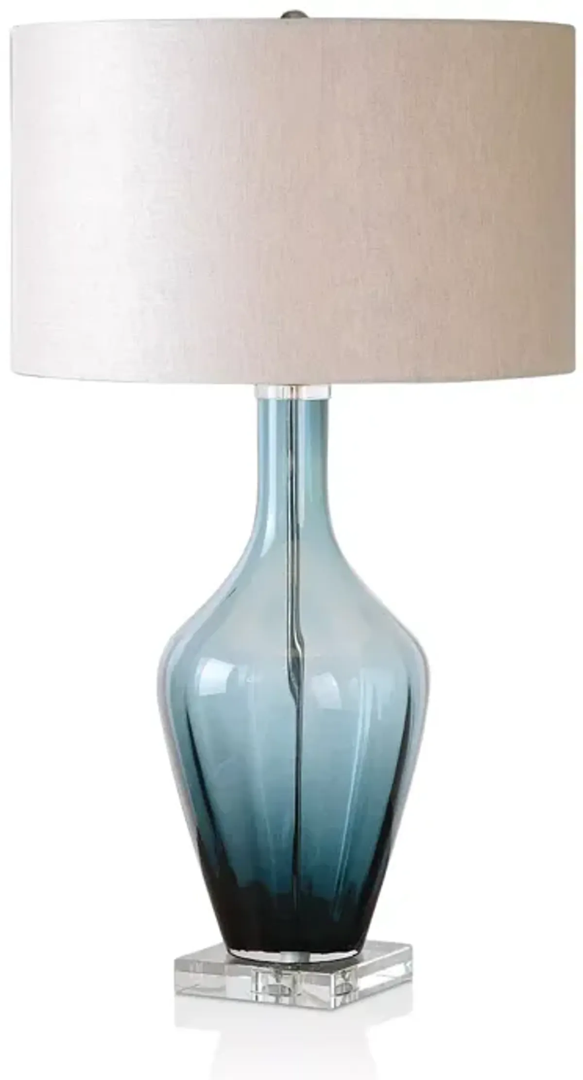 Uttermost Hagano Blue Glass Table Lamp