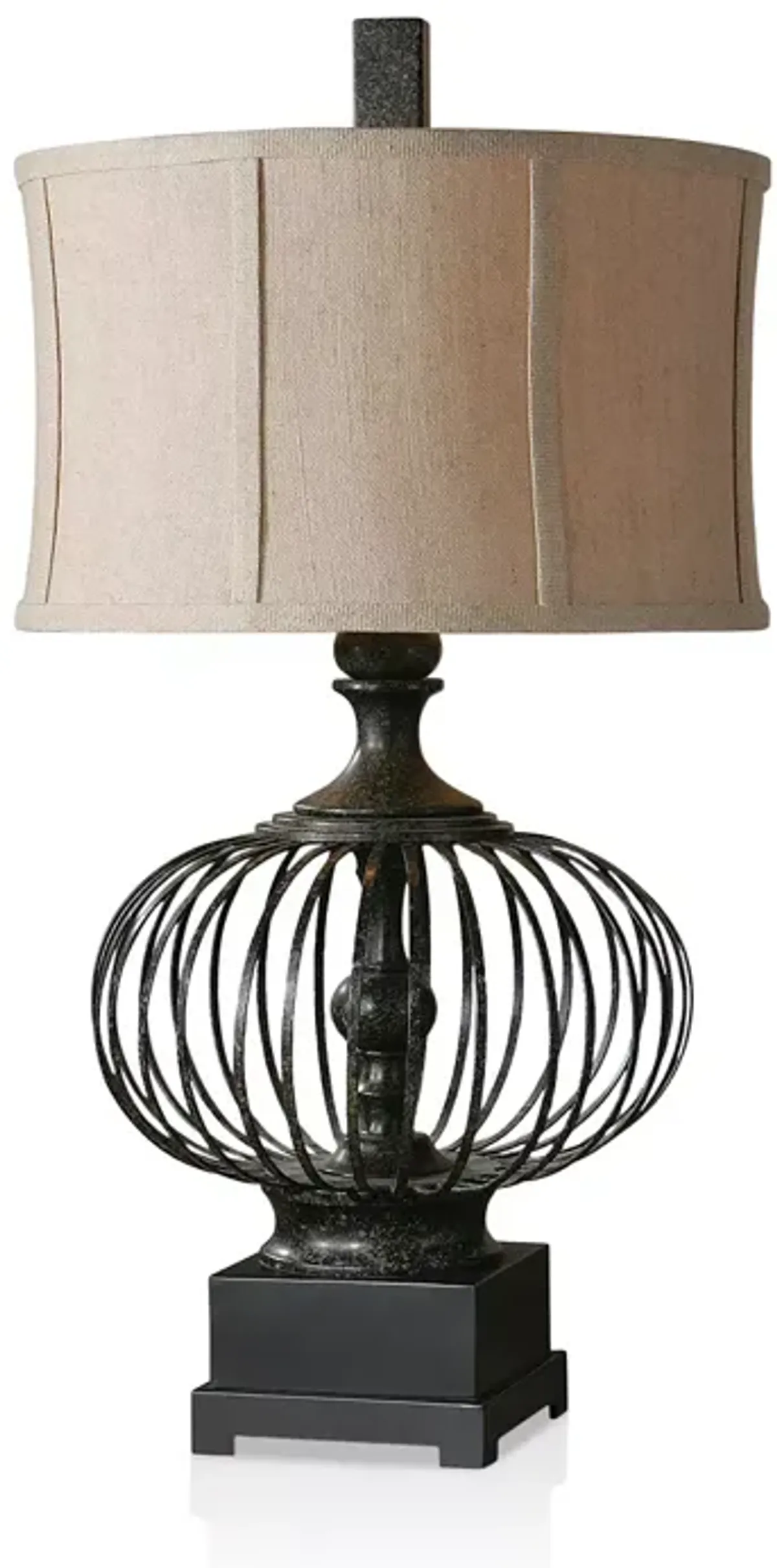 Uttermost Lipioni Rustic Black Lamp