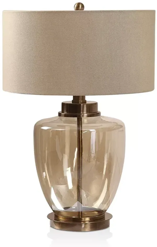 Uttermost Amadore Amber Glass Lamp