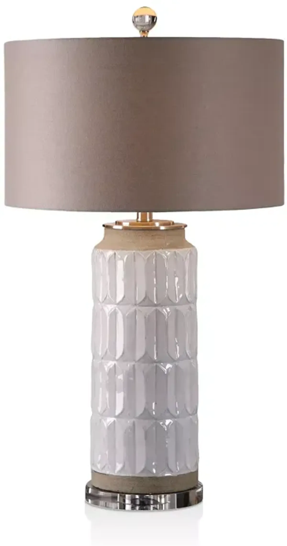 Uttermost Athilda Gloss White Table Lamp