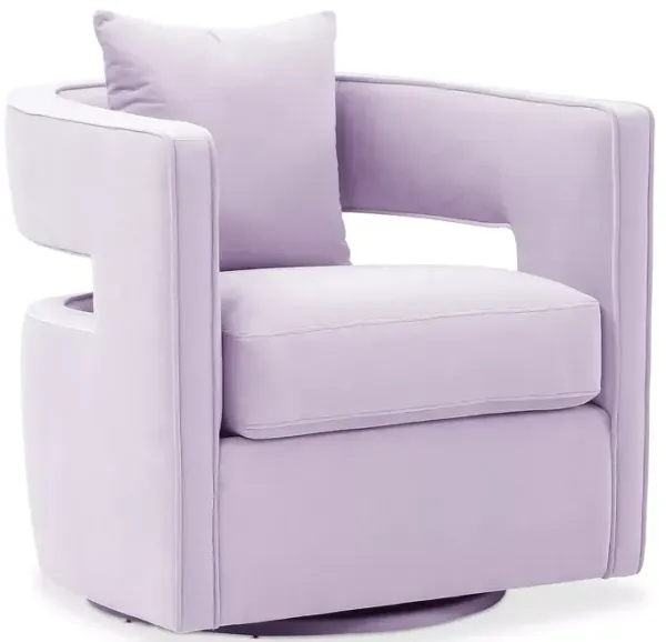 TOV Furniture Kennedy Lavender Swivel Chair