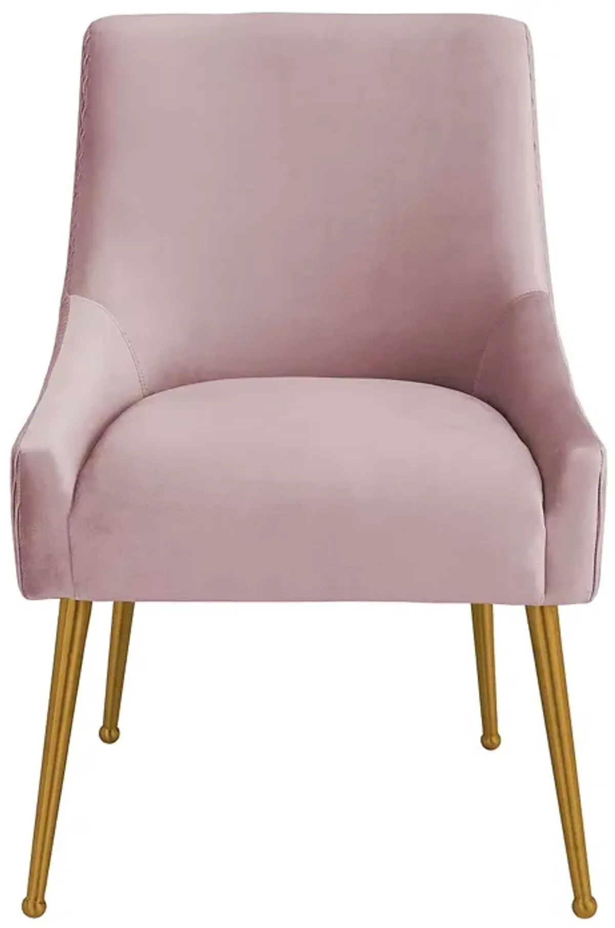 TOV Furniture Beatrix Pleated Mauve Velvet Side Chair