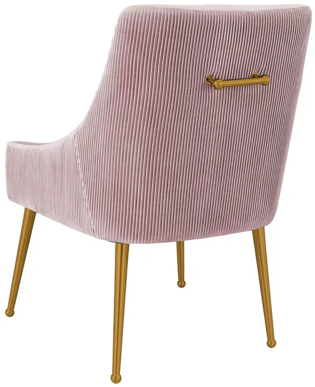 TOV Furniture Beatrix Pleated Mauve Velvet Side Chair