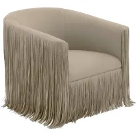 TOV Furniture Shag Me Faux Leather Swivel Chair