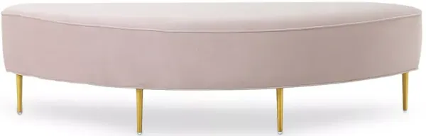 TOV Furniture Bianca Blush Velvet Queen Bench
