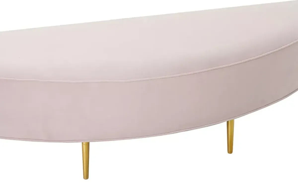 TOV Furniture Bianca Blush Velvet Full Bench