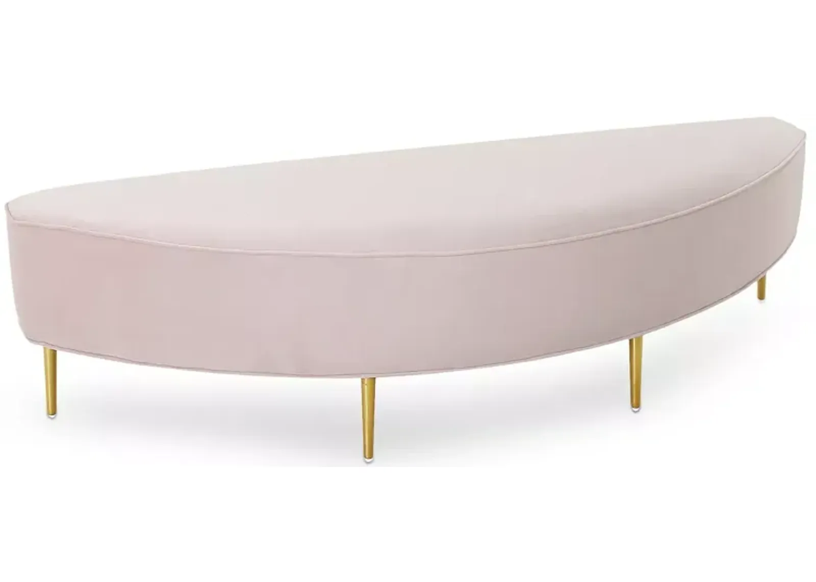 TOV Furniture Bianca Blush Velvet Full Bench