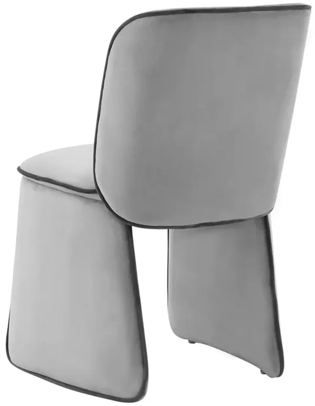 TOV Furniture Kinsley Gray Velvet Dining Chair