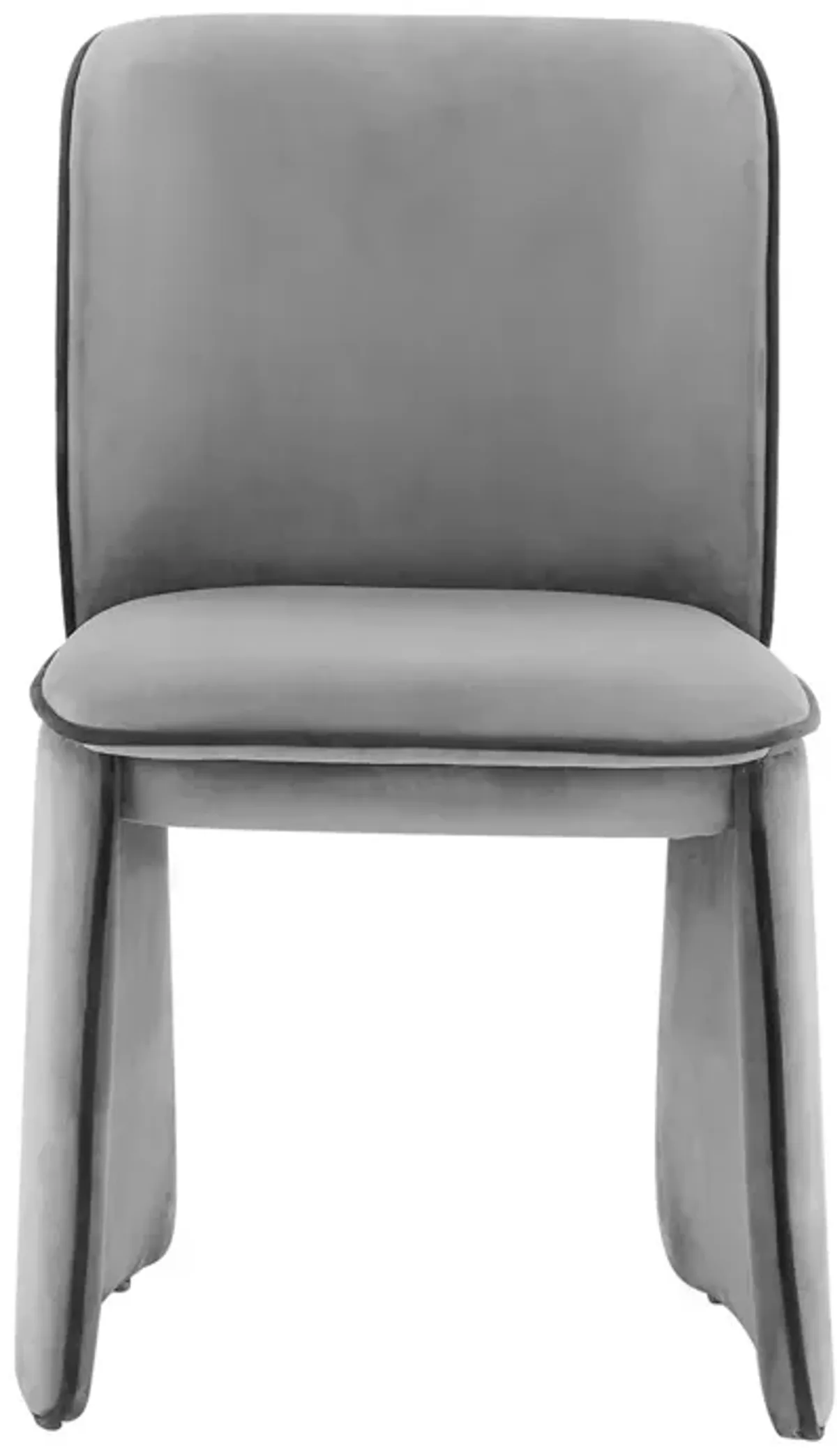 TOV Furniture Kinsley Gray Velvet Dining Chair