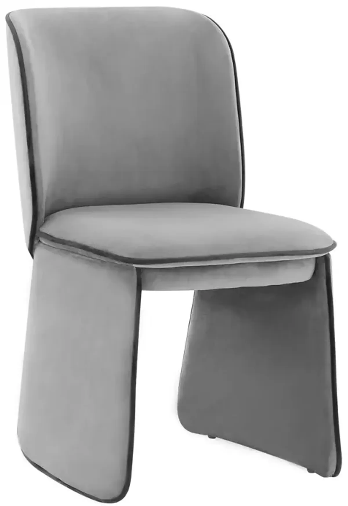 TOV Furniture Kinsley Gray Velvet Dining Chair