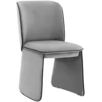 TOV Furniture Kinsley Gray Velvet Dining Chair