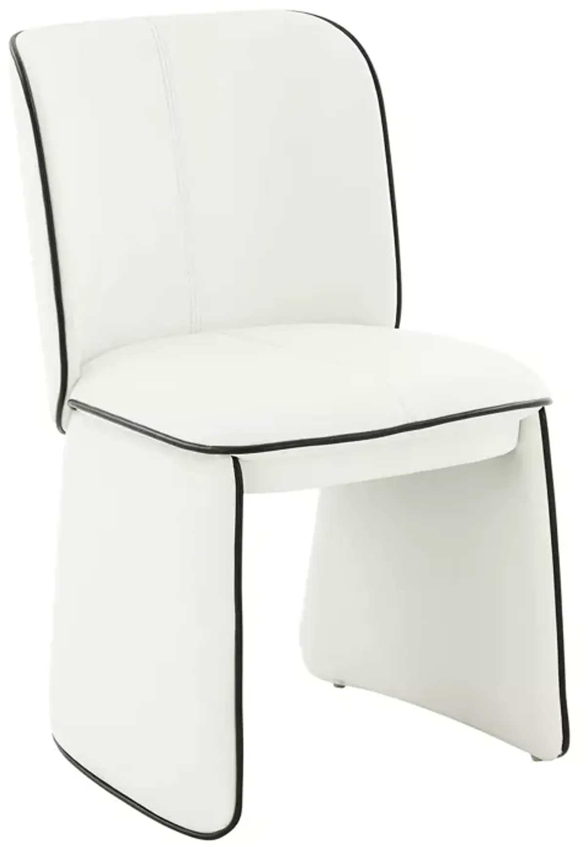 TOV Furniture Kinsley Cream Faux Leather Dining Chair