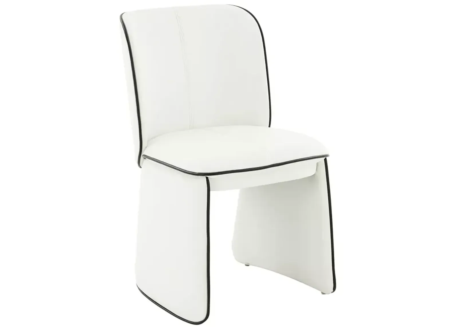 TOV Furniture Kinsley Cream Faux Leather Dining Chair