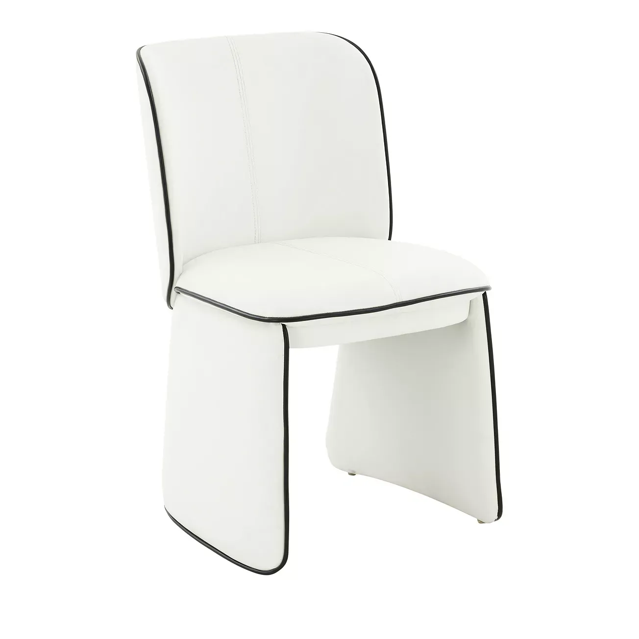 TOV Furniture Kinsley Cream Faux Leather Dining Chair