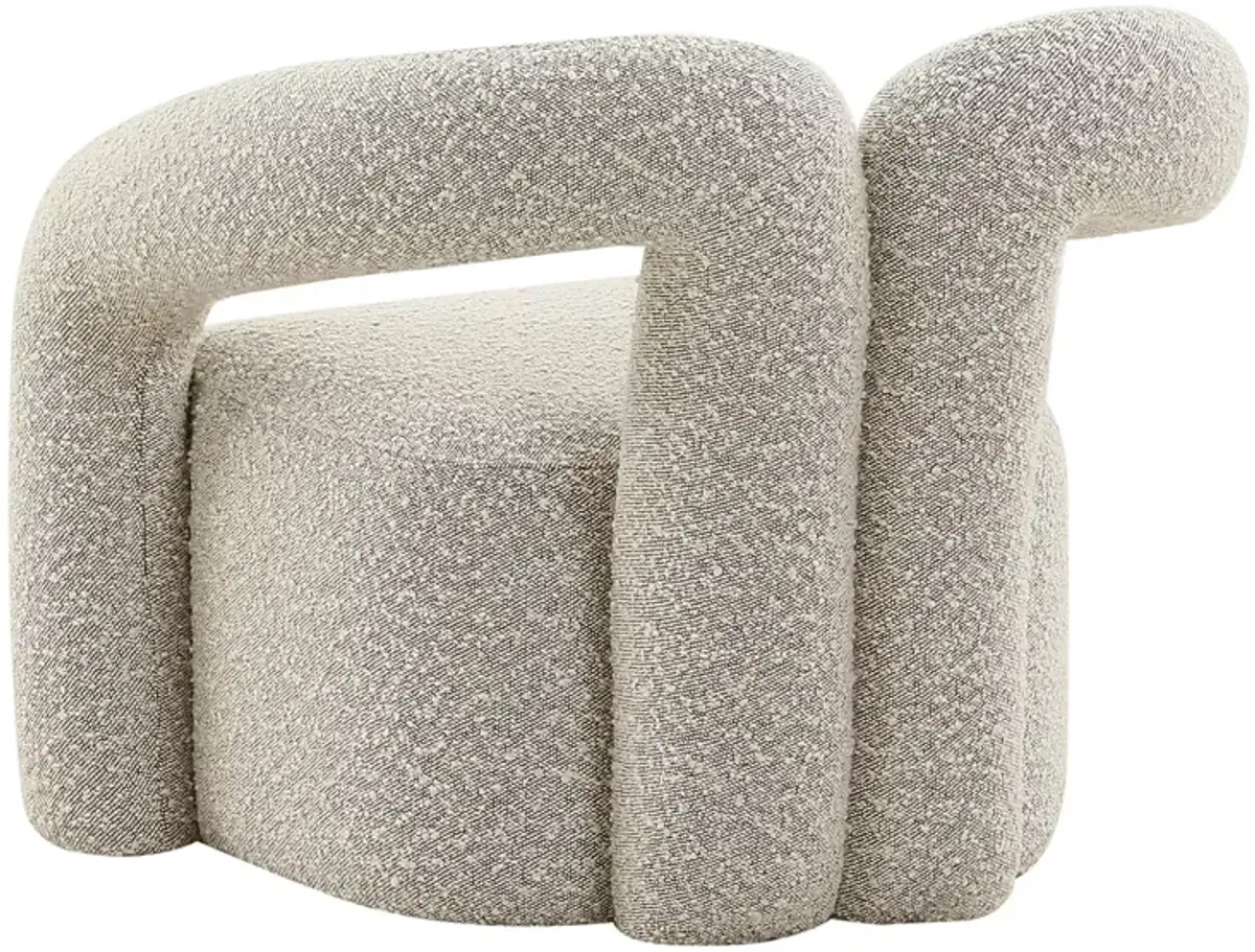 TOV Furniture Jenn Gray Boucle Accent Chair