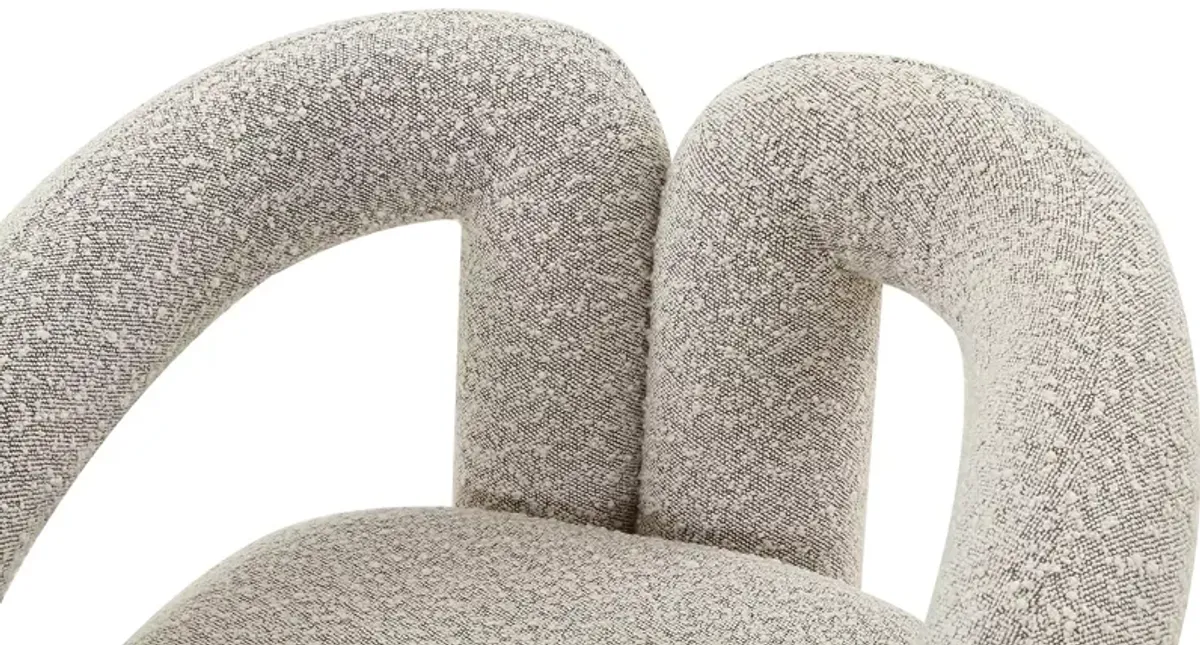 TOV Furniture Jenn Gray Boucle Accent Chair