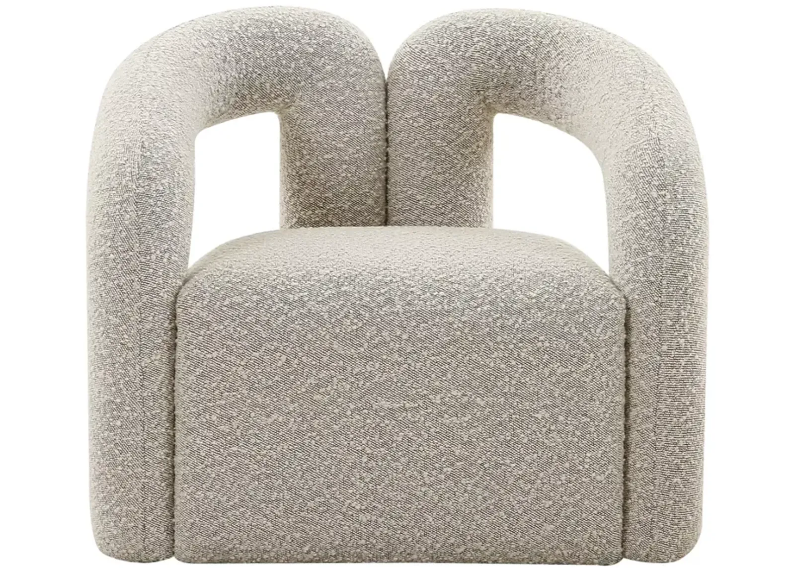 TOV Furniture Jenn Gray Boucle Accent Chair