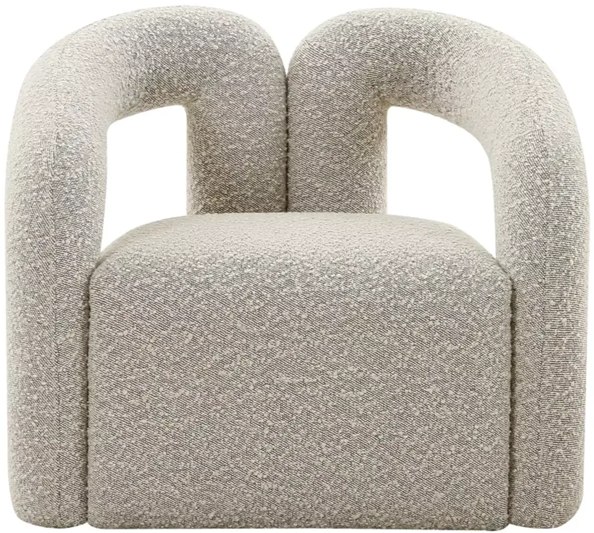 TOV Furniture Jenn Gray Boucle Accent Chair