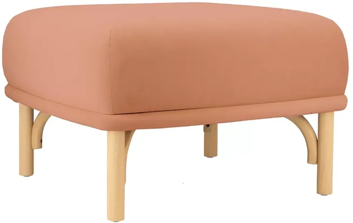 TOV Furniture Desiree Mauve Velvet Ottoman