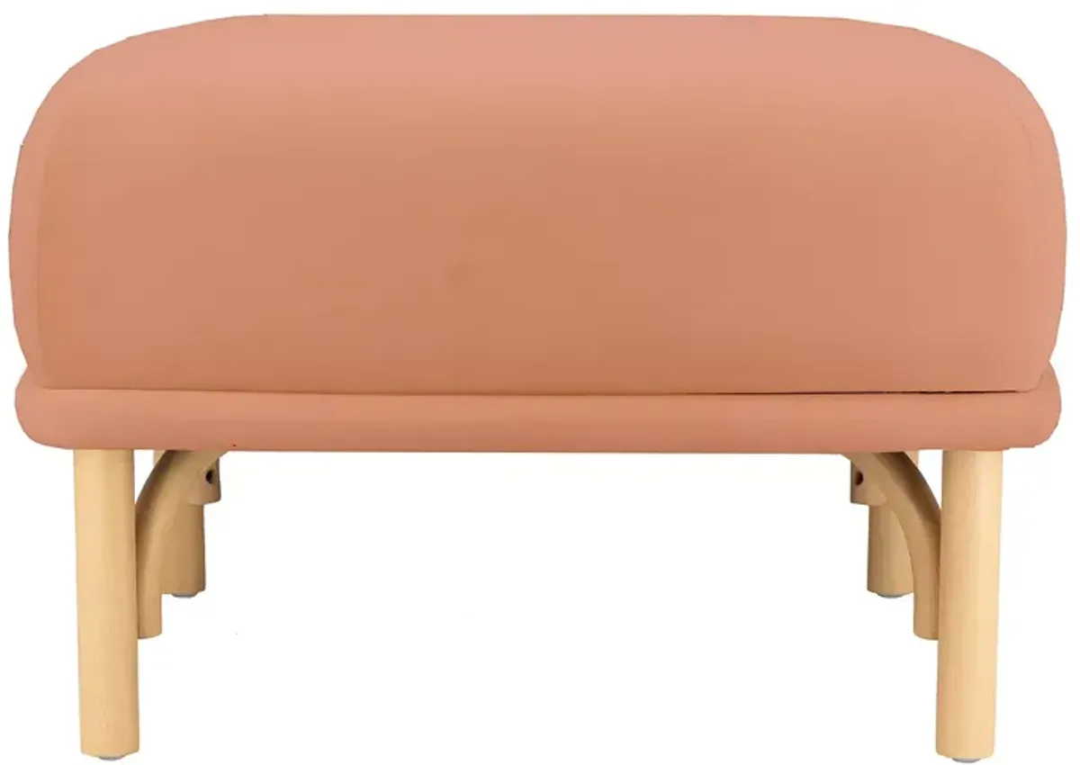 TOV Furniture Desiree Mauve Velvet Ottoman