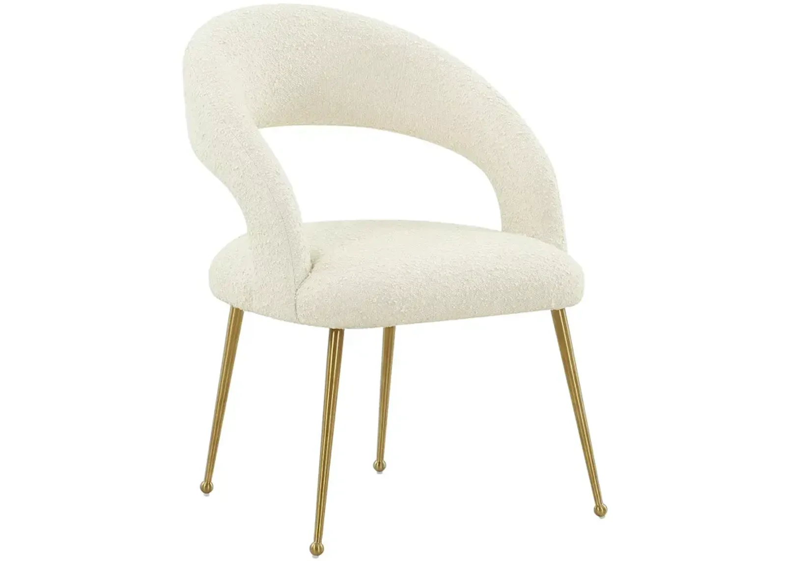 TOV Furniture Rocco Cream Boucle Dining Chair