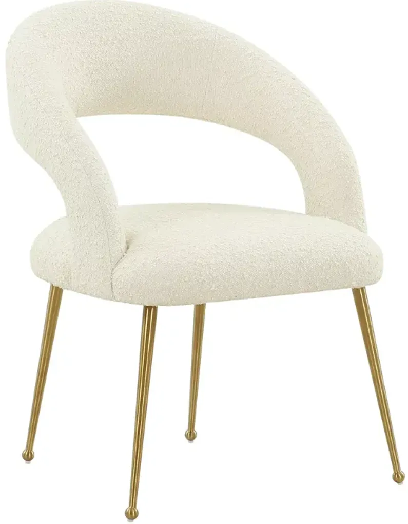 TOV Furniture Rocco Cream Boucle Dining Chair
