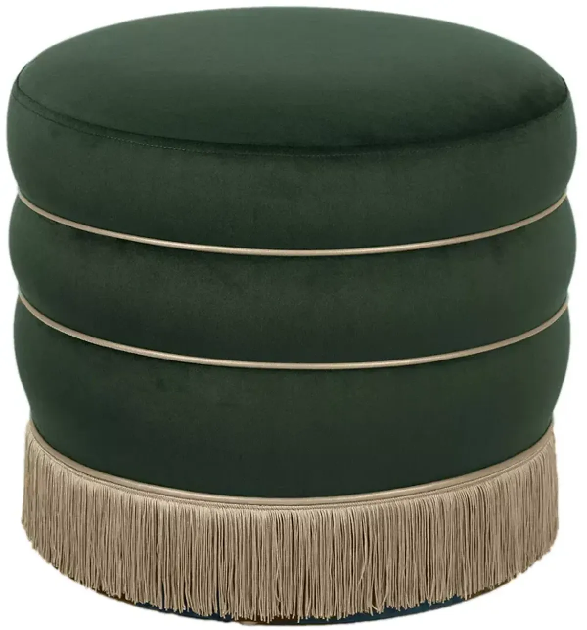 TOV Furniture Lakka Velvet Ottoman