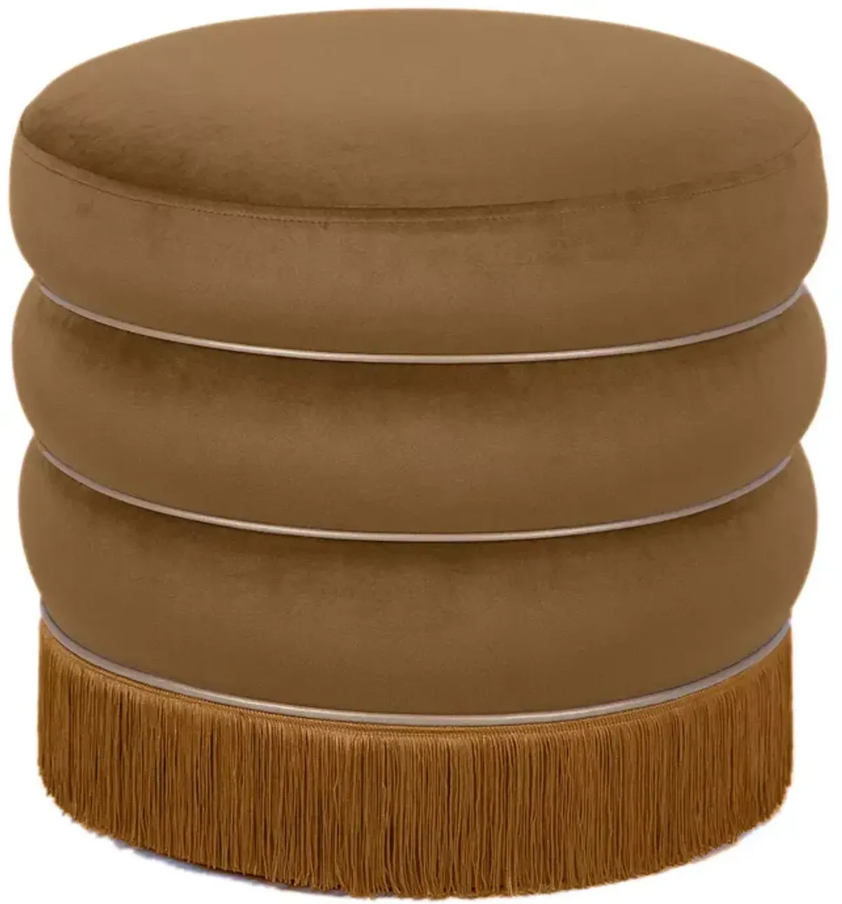 TOV Furniture Lakka Velvet Ottoman