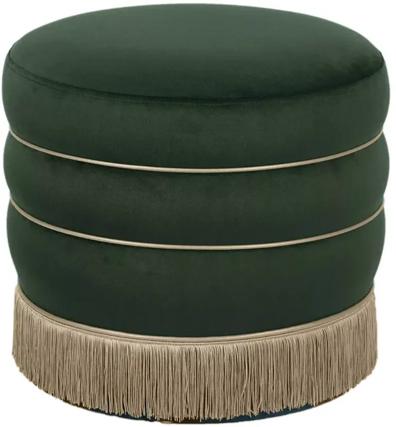 TOV Furniture Lakka Velvet Ottoman