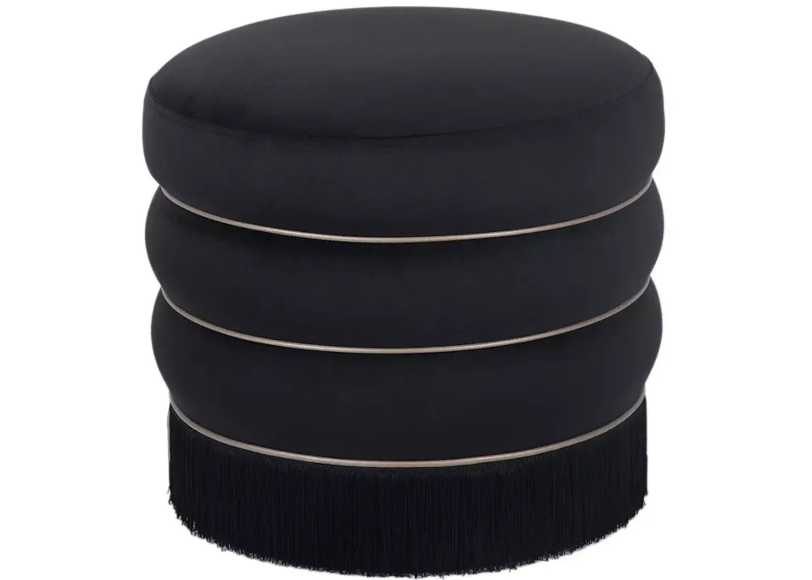 TOV Furniture Lakka Velvet Ottoman