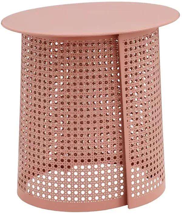 TOV Furniture Pesky Coral Pink Side Table