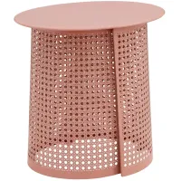 TOV Furniture Pesky Coral Pink Side Table