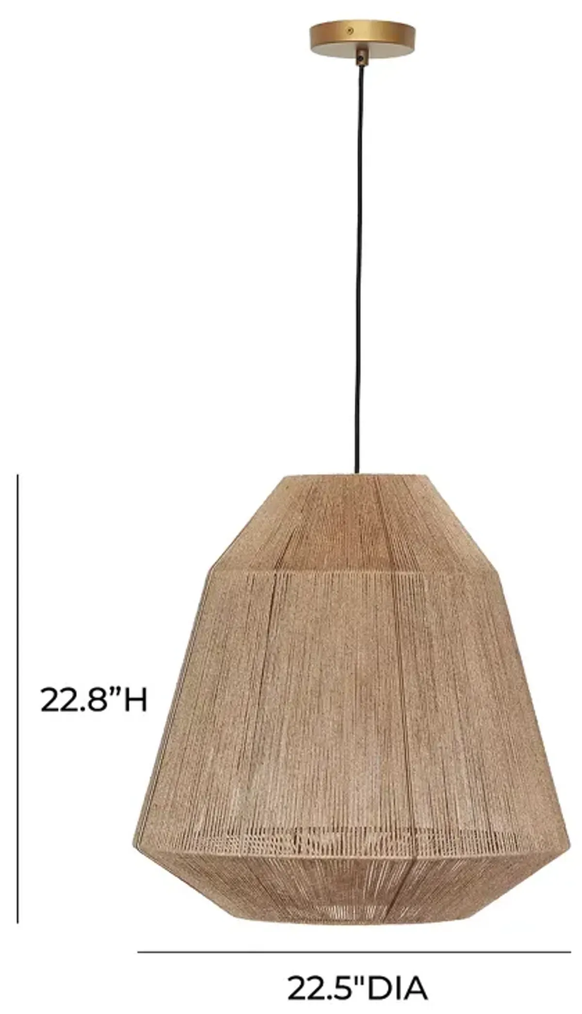 TOV Furniture Hope Natural Pendant Lamp