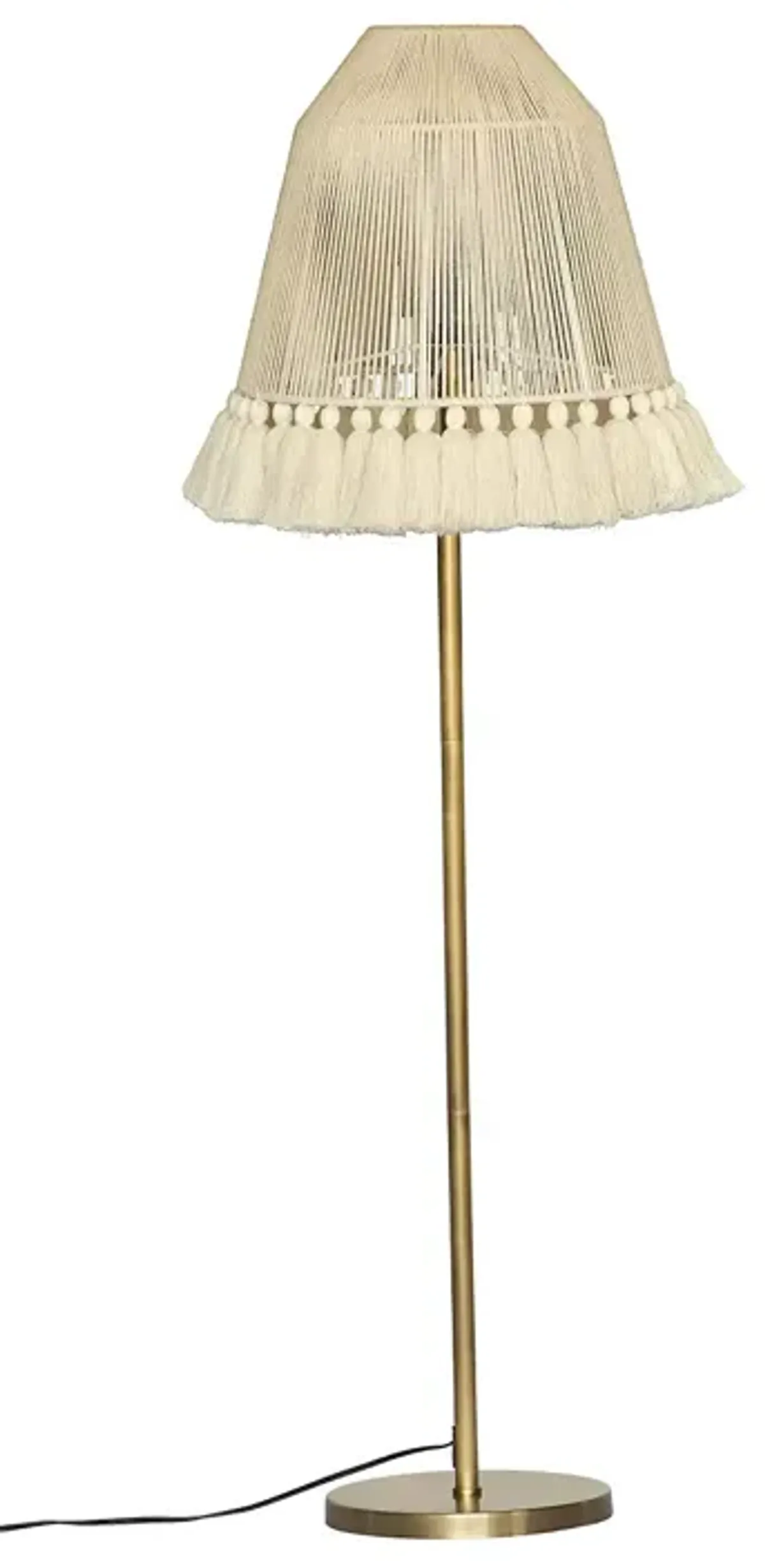 TOV Furniture June White Tall Floor Lamp