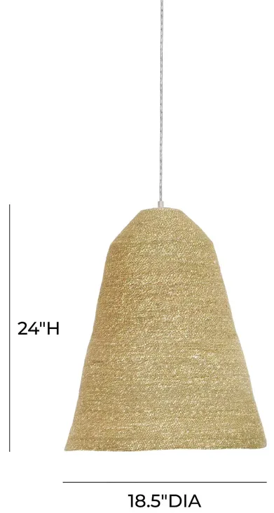 TOV Furniture Aylin Natural Grass Pendant Lamp