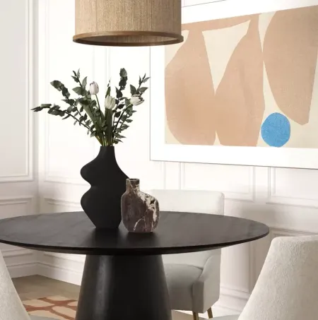 TOV Furniture Pika Gray Marble Vase, Medium