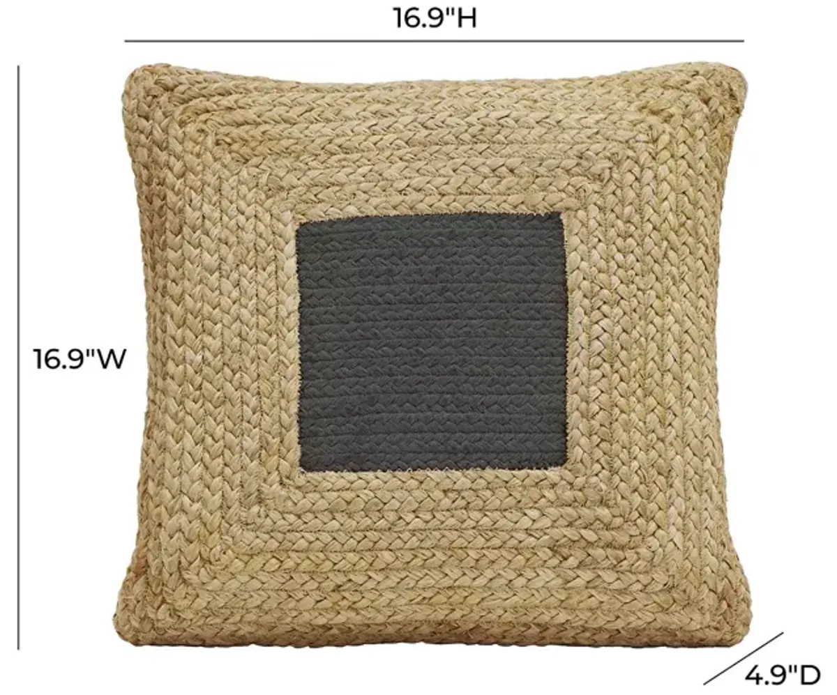 TOV Furniture Blank Mind Square Accent Pillow, 16.9"