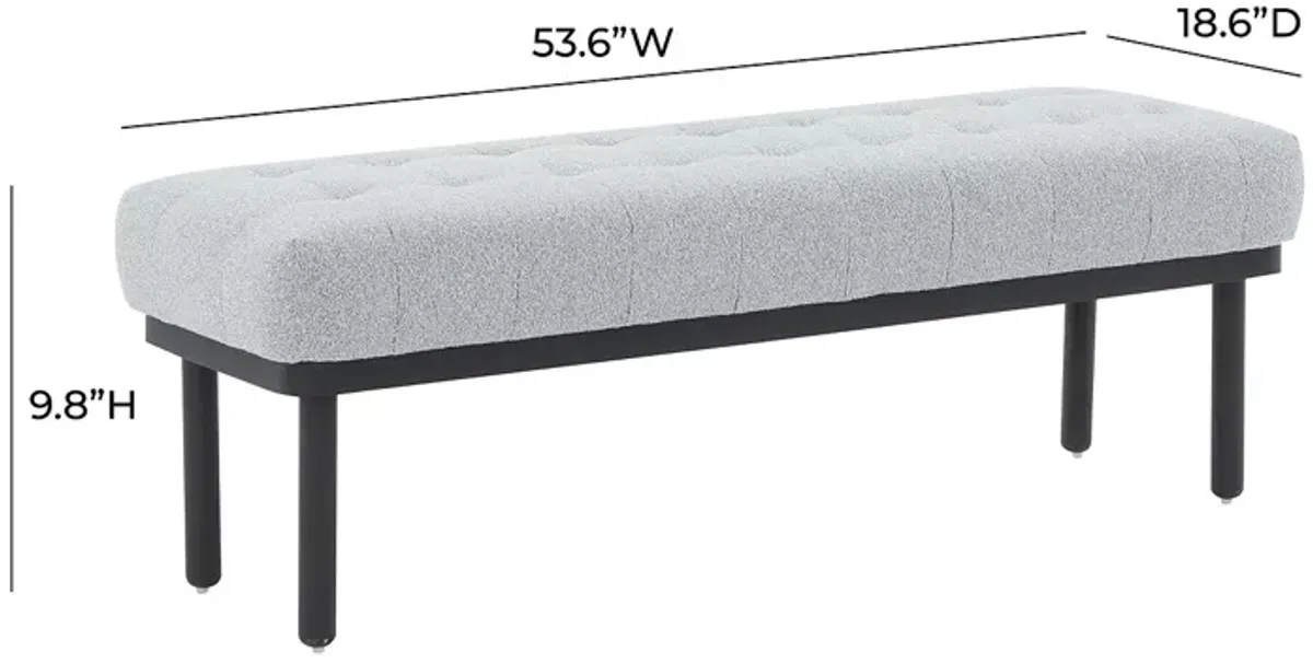 TOV Furniture Olivia Boucle Bench