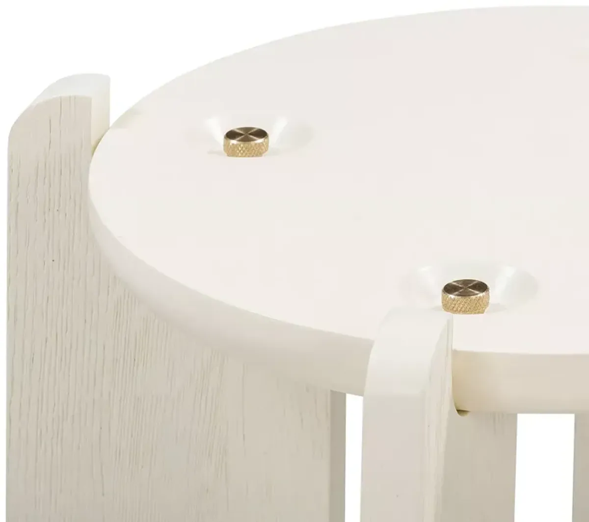 TOV Furniture Gloria Cream Oak Side Table