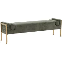 TOV Furniture Ines Textured Velvet Bench