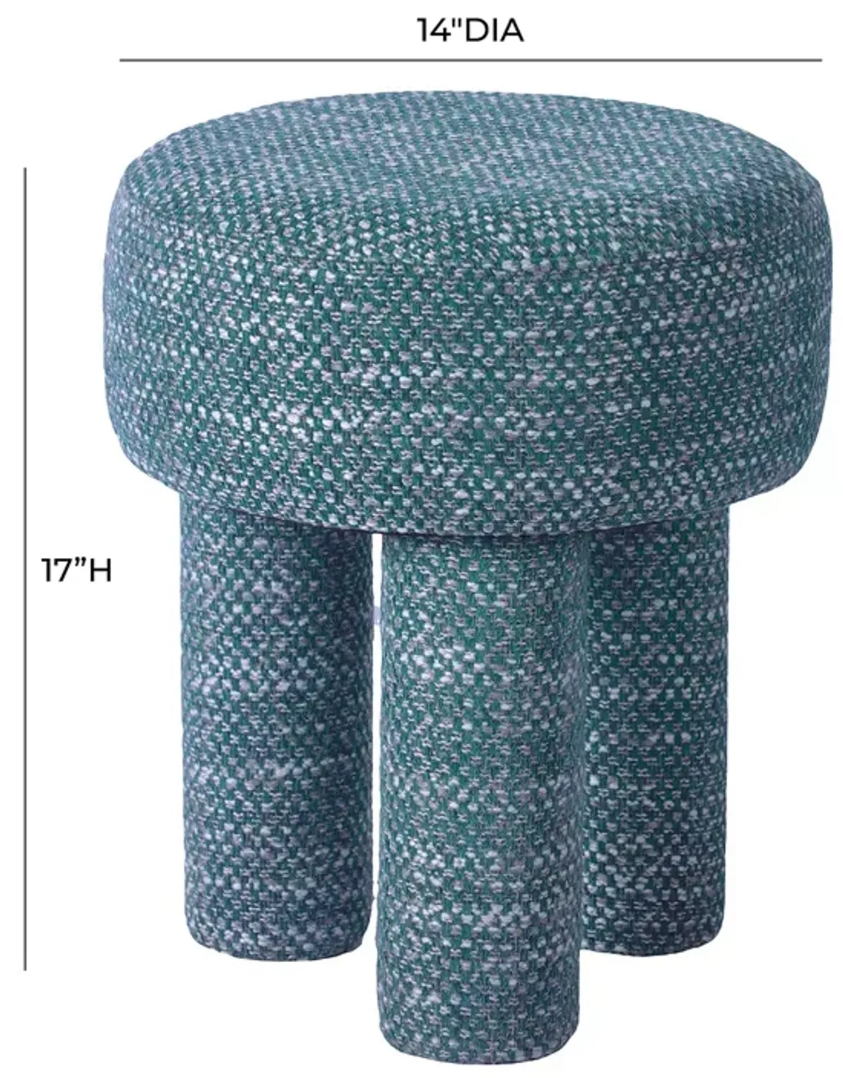 TOV Furniture Claire Knubby Stool