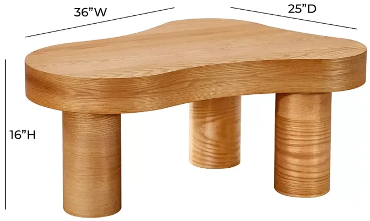 TOV Furniture Dora Natural Oak Coffee Table