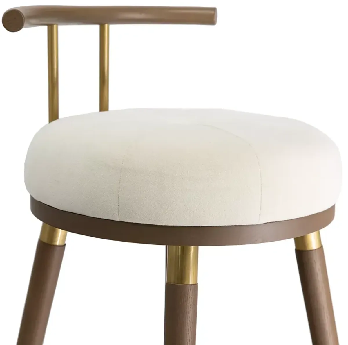 TOV Furniture Juniper Cream Velvet Barstool