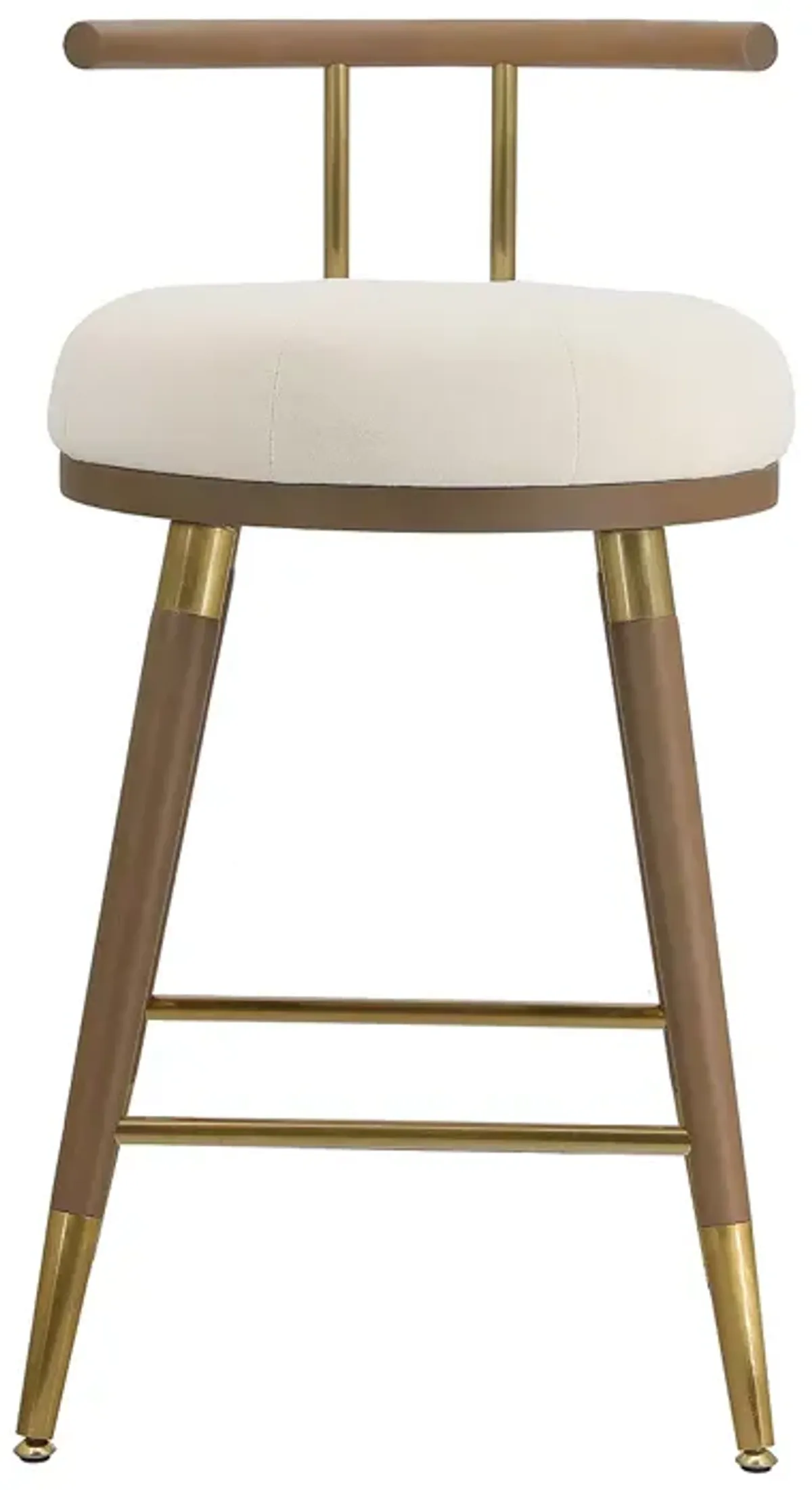 TOV Furniture Juniper Cream Velvet Barstool