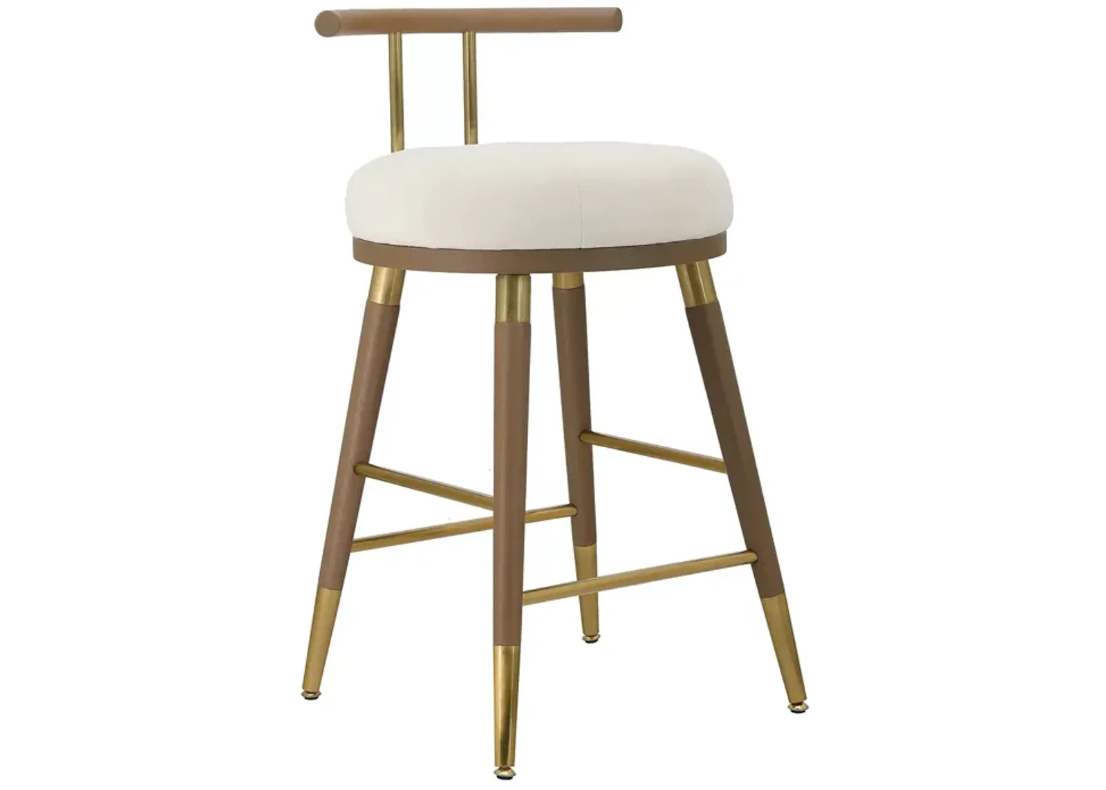 TOV Furniture Juniper Cream Velvet Barstool