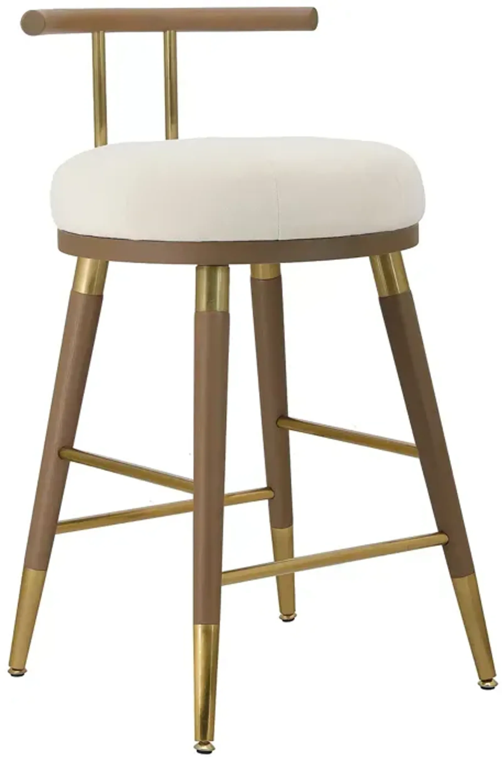 TOV Furniture Juniper Cream Velvet Barstool