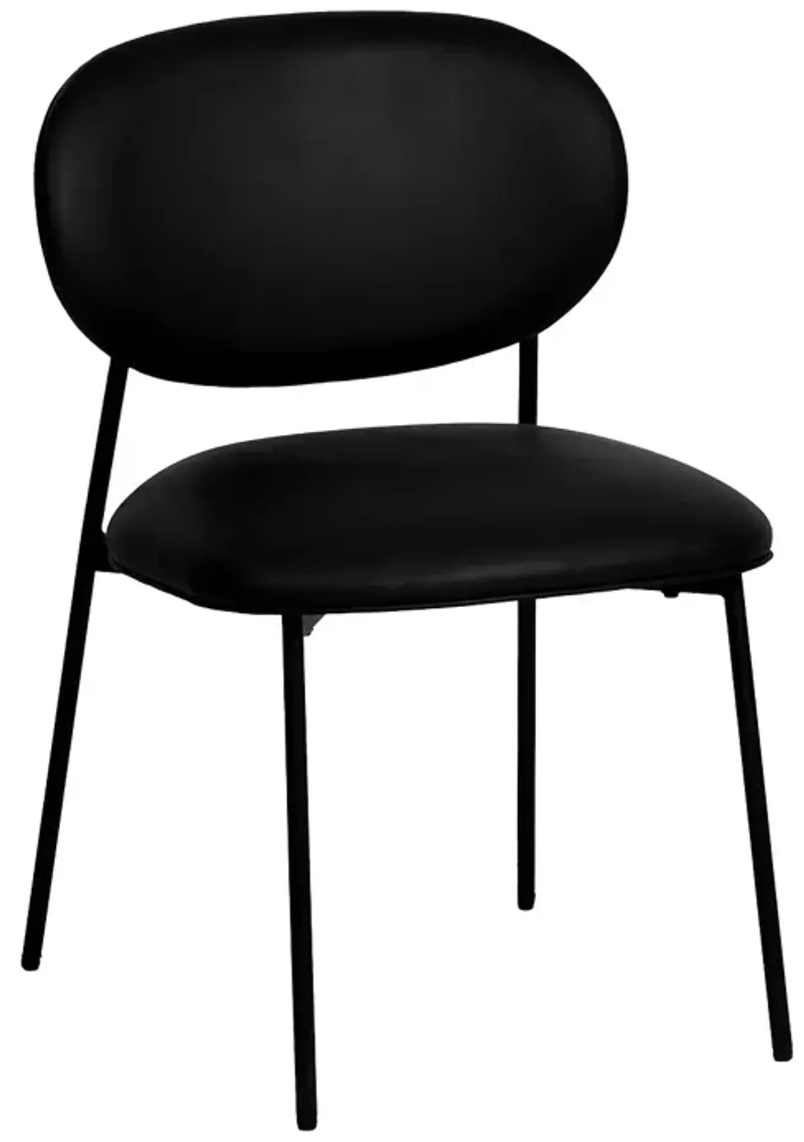 TOV Furniture McKenzie Faux Leather Stackable Dining Chair, Set of 2