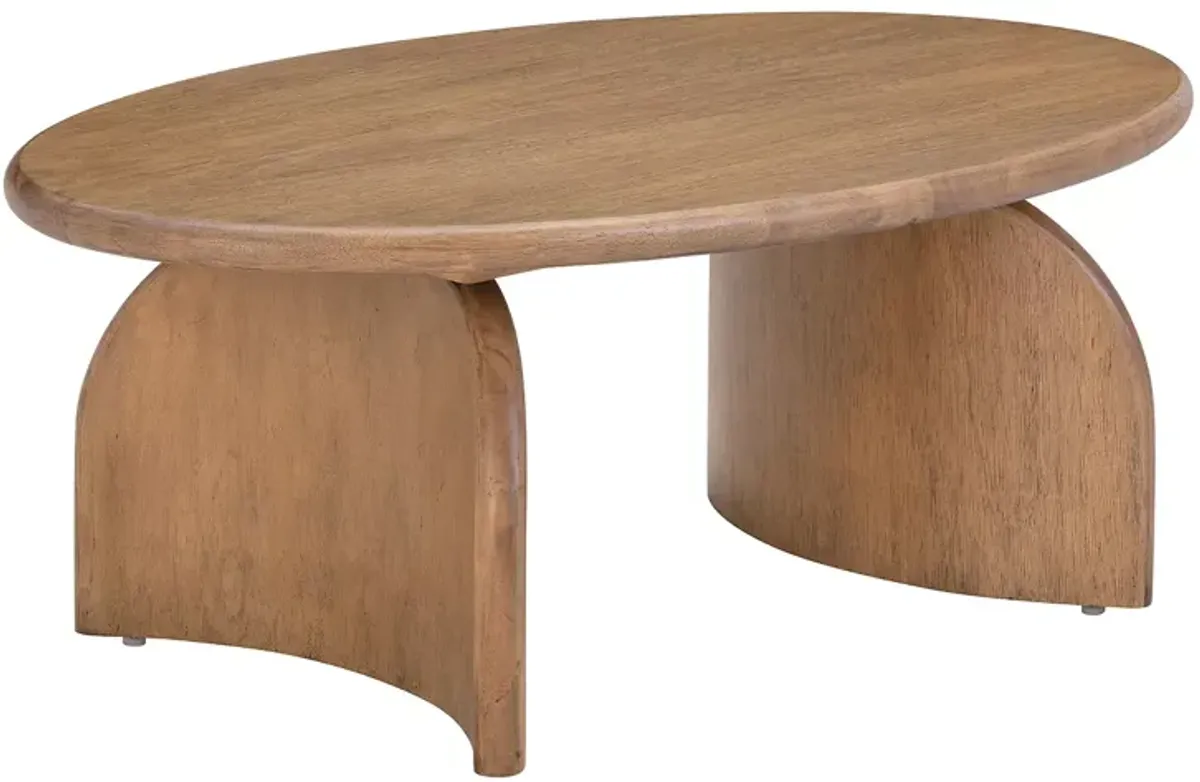 TOV Furniture Sofia Cognac Wooden Coffee Table