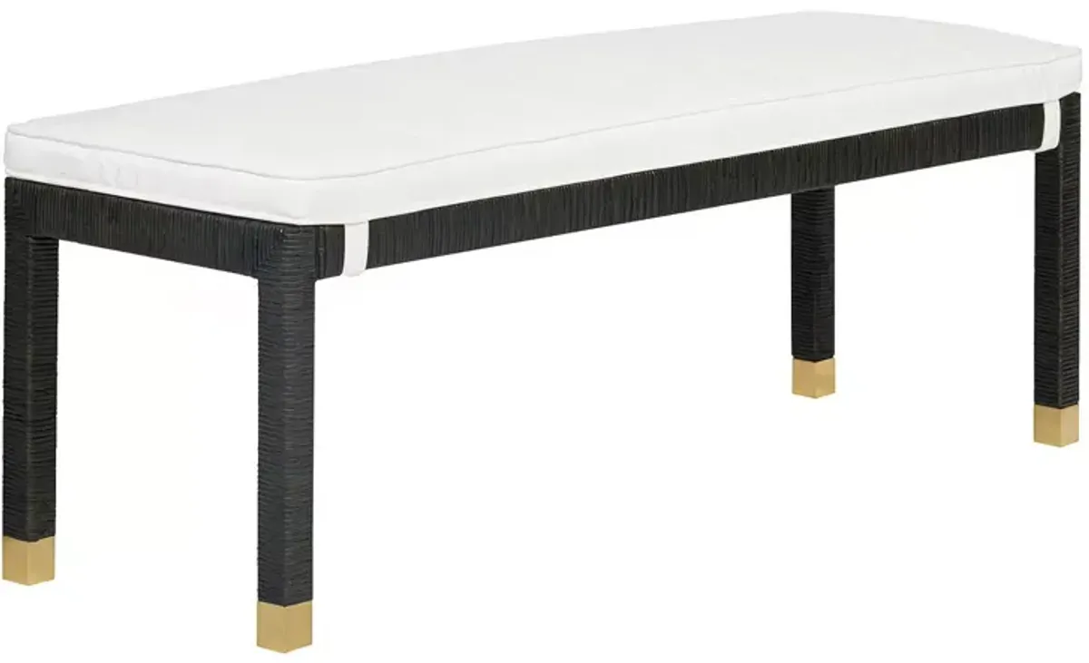 TOV Furniture Amara Woven Rattan Bench