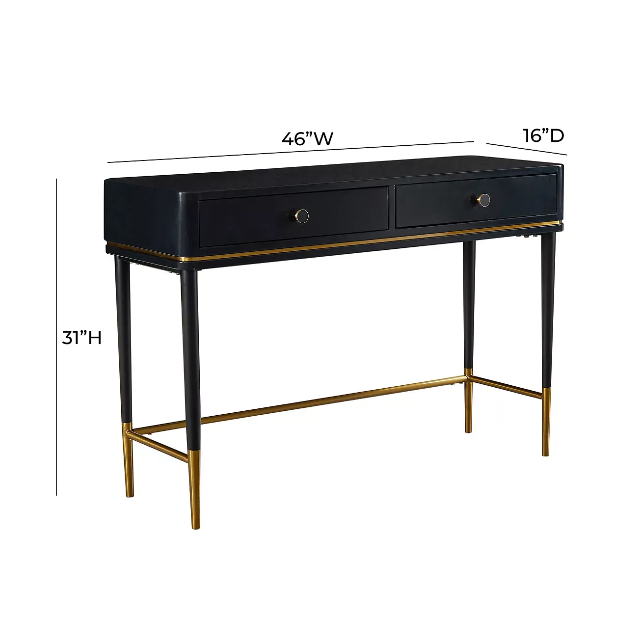 TOV Furniture Mariah Two Drawer Desk